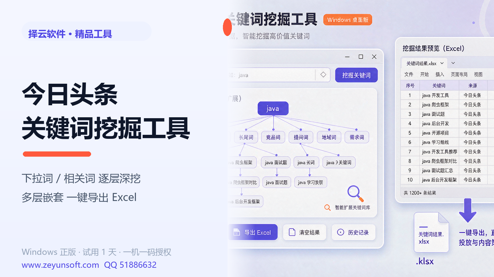 今日头条关键词挖掘工具 v1.0.0.0